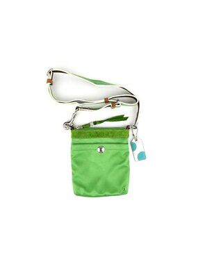 Coach Lime Green Nylon Swing Pack Hipster Crossbody
